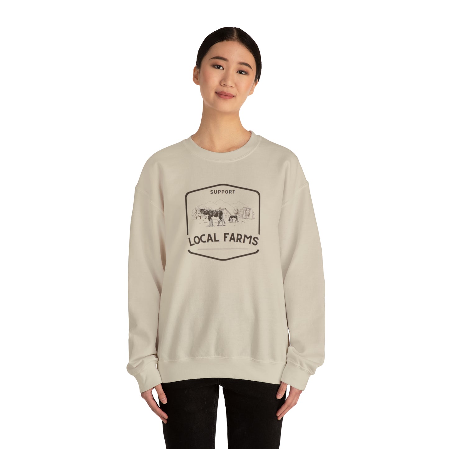 Support Local Farms Unisex Crewneck Sweatshirt